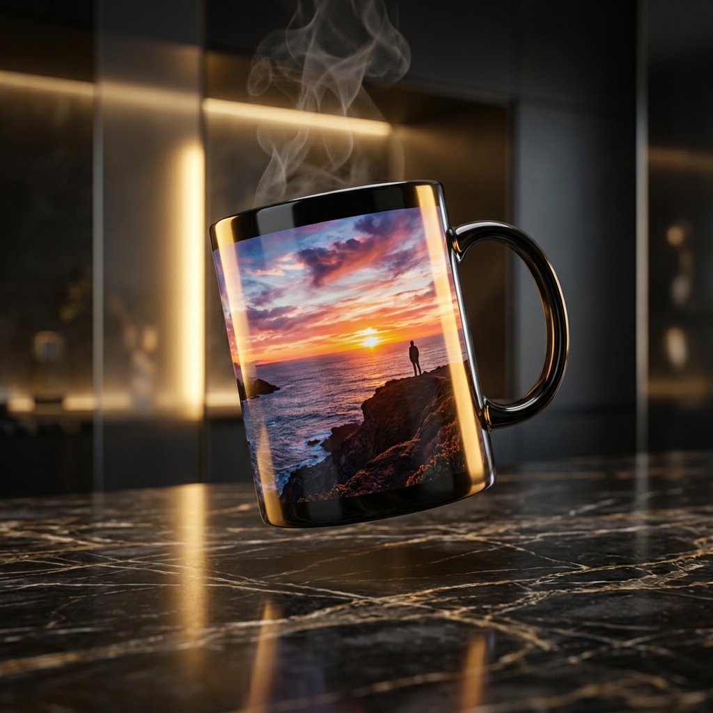Photo and name printed mug
