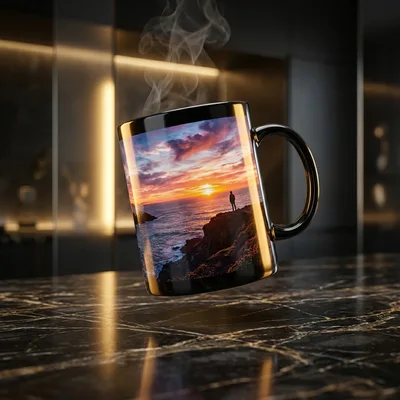 Photo and name printed mug